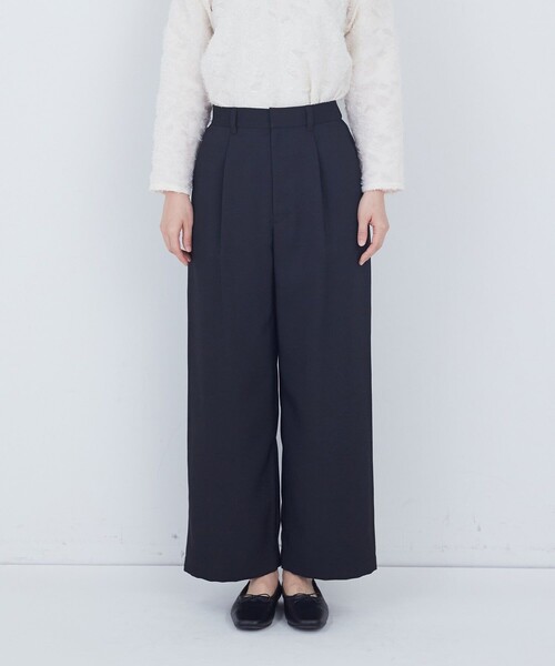 ADIEU TRISTESSE（アデュートリステス）の「タックストレートパンツ（その他パンツ・レディース・ネイビー/ブラック・38/40）」の20枚目の写真