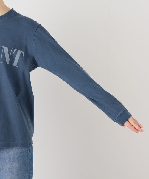 journal standard L'essage（ジャーナルスタンダードレサージュ）の「(CURRENT)プリントロングスリーブTシャツ（Tシャツ/カットソー・レディース・ホワイト/ネイビー・FREE）」の16枚目の写真