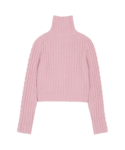 LARTIGENT（ラーティゼン）の「L20 BUTTER POCKET KNIT ZIP-UP(INDIE PINK)（ニット/セーター・レディース・その他・FREE）」の2枚目の写真