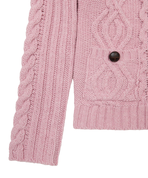 LARTIGENT（ラーティゼン）の「L20 BUTTER POCKET KNIT ZIP-UP(INDIE PINK)（ニット/セーター・レディース・その他・FREE）」の4枚目の写真