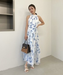 FRAY I.D | ホルターネックシアープリントワンピース(ワンピース)