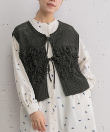 POU DOU DOU | 2wayループ編みニットベスト(ベスト)