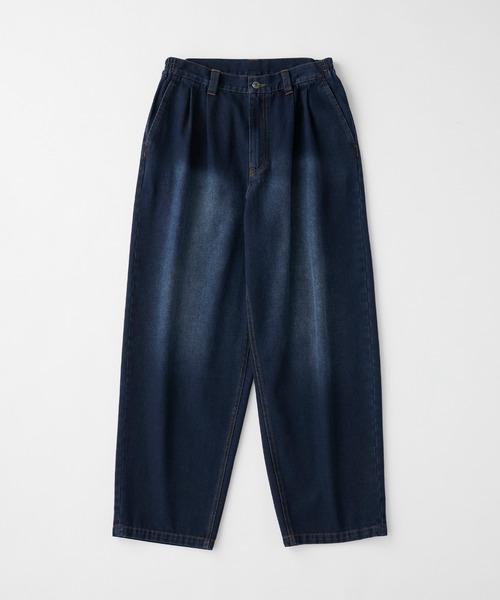 HECT(ヘクト)の「【HECT】10.5oz 2Tuck Denim Carrot Pants / 10.5オンス 2タックデニムキャロットパンツ〈速乾/ウォッシャブル/サステナブル素材〉(デニムパンツ・メンズ・ブラック/ネイビー/インディゴブルー/ライトインディゴブルー/ライトグレー・S/M/L)」の7枚目の写真