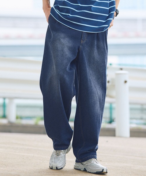 T.japan キャロットデニム34 ライトブルー HECT】10.5oz 2Tuck Denim Carrot Pants / 10.5オンス 2タックデニム