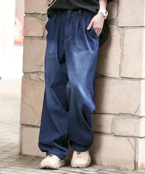 HECT】10.5oz 2Tuck Denim Carrot Pants / 10.5オンス 2タックデニム