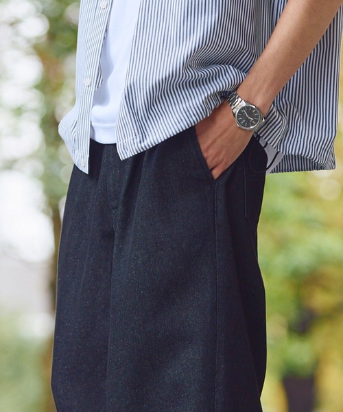 HECT(ヘクト)の「【HECT】10.5oz 2Tuck Denim Carrot Pants / 10.5オンス 2タックデニムキャロットパンツ〈速乾/ウォッシャブル/サステナブル素材〉(デニムパンツ・メンズ・ブラック/ネイビー/インディゴブルー/ライトインディゴブルー/ライトグレー・S/M/L)」の17枚目の写真