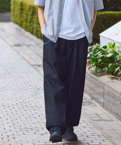 HECT(ヘクト)の「【HECT】10.5oz 2Tuck Denim Carrot Pants / 10.5オンス 2タックデニムキャロットパンツ〈速乾/ウォッシャブル/サステナブル素材〉(デニムパンツ・メンズ・ブラック/ネイビー/インディゴブルー/ライトインディゴブルー/ライトグレー・S/M/L)」の19枚目の写真