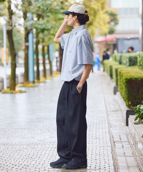 HECT(ヘクト)の「【HECT】10.5oz 2Tuck Denim Carrot Pants / 10.5オンス 2タックデニムキャロットパンツ〈速乾/ウォッシャブル/サステナブル素材〉(デニムパンツ・メンズ・ブラック/ネイビー/インディゴブルー/ライトインディゴブルー/ライトグレー・S/M/L)」の21枚目の写真