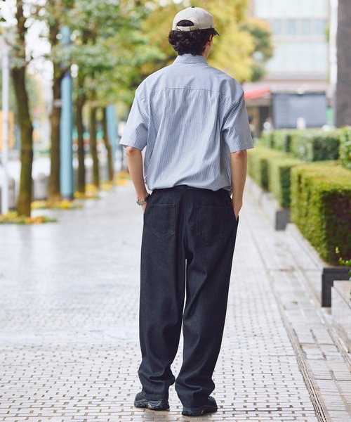 HECT(ヘクト)の「【HECT】10.5oz 2Tuck Denim Carrot Pants / 10.5オンス 2タックデニムキャロットパンツ〈速乾/ウォッシャブル/サステナブル素材〉(デニムパンツ・メンズ・ブラック/ネイビー/インディゴブルー/ライトインディゴブルー/ライトグレー・S/M/L)」の22枚目の写真