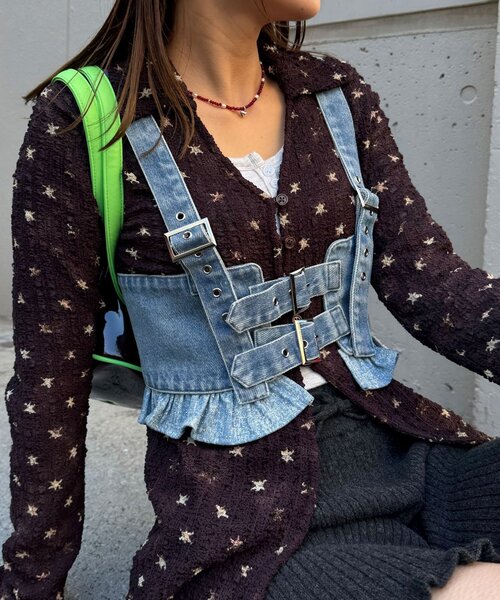 kishidamiki ハーネス　ビスチェ KISHIDAMIKI backless harness - mousses