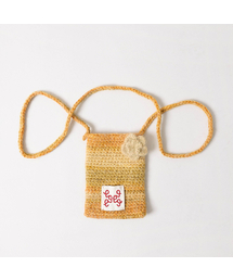 999HUMANITY（999ヒューマニティ）の「ニットコサージュフォンバッグ（イエロー）（メッセンジャーバッグ）」