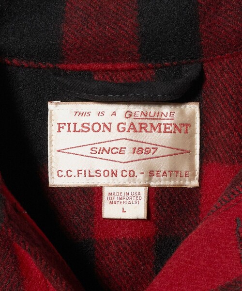FILSON（フィルソン）の「＜FILSON＞ MACKINAW  CRUISER/アウター（その他アウター・メンズ・レッド・M）」の6枚目の写真