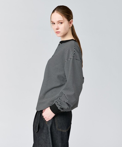 WETTEMPT(ウィテンプト)の「HENLEY NECK BORDER L/S TEE / ヘンリーネックボーダーロンT(Tシャツ/カットソー・メンズ・ブラック系2/ブラック/オフホワイト・SMALL/MEDIUM/LARGE)」の20枚目の写真