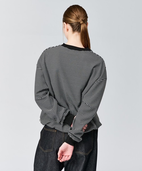 WETTEMPT(ウィテンプト)の「HENLEY NECK BORDER L/S TEE / ヘンリーネックボーダーロンT(Tシャツ/カットソー・メンズ・ブラック系2/ブラック/オフホワイト・SMALL/MEDIUM/LARGE)」の21枚目の写真
