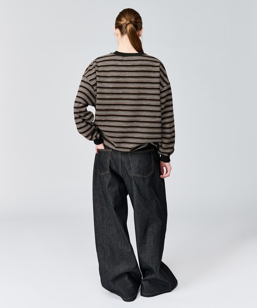 WETTEMPT(ウィテンプト)の「HENLEY NECK BORDER L/S TEE / ヘンリーネックボーダーロンT(Tシャツ/カットソー・メンズ・ブラック系2/ブラック/オフホワイト・SMALL/MEDIUM/LARGE)」の12枚目の写真