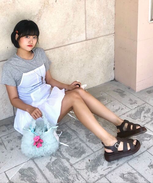 MAC MOC（マックモック）の「TUTU チュチュフローラルインスパイアロマンティックトートバッグ_5カラー（トートバッグ・レディース・ブラック/ライトグレー/ミント/レモンイエロー/クリーム・FREE）」の9枚目の写真