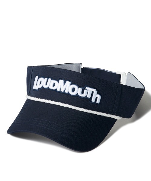 Loudmouth（ラウドマウス）の「LOUDMOUTH/ラウドマウス ゴルフウェア ロゴ 刺繍 サンバイザー（サンバイザー・メンズ・グリーン/ネイビー/イエロー/オレンジ・FREE）」の3枚目の写真