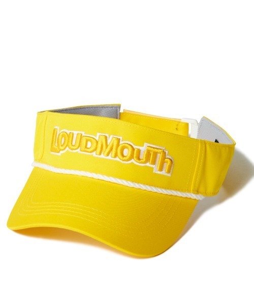Loudmouth（ラウドマウス）の「LOUDMOUTH/ラウドマウス ゴルフウェア ロゴ 刺繍 サンバイザー（サンバイザー・メンズ・グリーン/ネイビー/イエロー/オレンジ・FREE）」の4枚目の写真