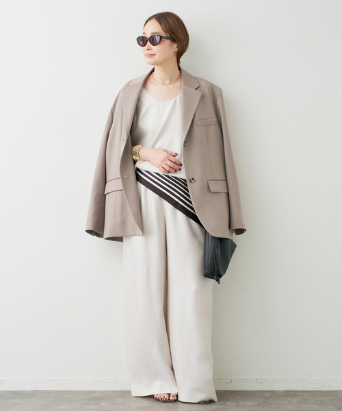 Deuxieme Classe（ドゥーズィエムクラス）の「Angelico Oversized ジャケット（テーラードジャケット・レディース・ブラック/ベージュ・38/36）」の16枚目の写真