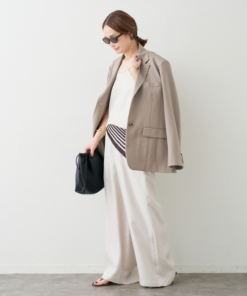 Deuxieme Classe（ドゥーズィエムクラス）の「Angelico Oversized ジャケット（テーラードジャケット・レディース・ブラック/ベージュ・38/36）」の17枚目の写真