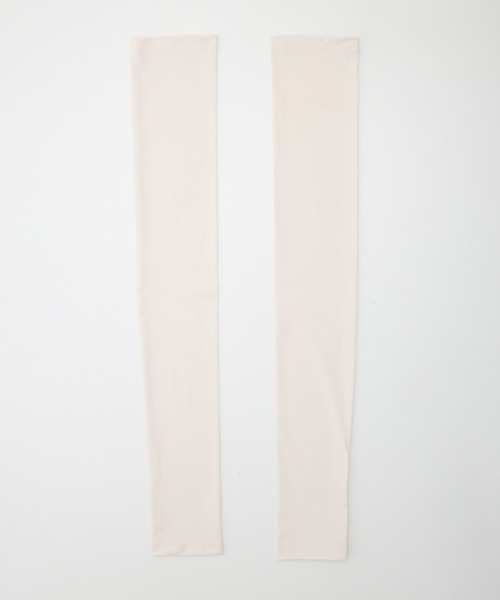 Honeys（ハニーズ）の「【ハニさら・接触冷感・ＵＶカット・遮熱】遮熱アームカバー６０ｃｍ丈（アームカバー・レディース・グレー/アイボリー/ブラック・FREE）」の15枚目の写真