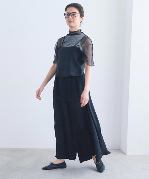 I am I in fact...（アイアムアイインファクト）の「_TISSUE TOPS（Tシャツ/カットソー・レディース・ブラック/ホワイト・FREE）」の20枚目の写真