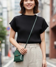 N.s（エヌドットエス）の「フレンチスリーブ  サマーニット（Tシャツ/カットソー）」