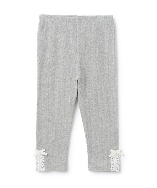 petit main（プティマイン）の「レースアップレギンス（レギンス/スパッツ・キッズ・トップグレー/ラベンダー/ブラック/アイボリー・110cm/90cm/100cm/120cm/80ｃｍ/130cm）」の6枚目の写真