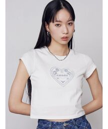 EMODA | エンブレムハートパッチTシャツ(Tシャツ/カットソー)