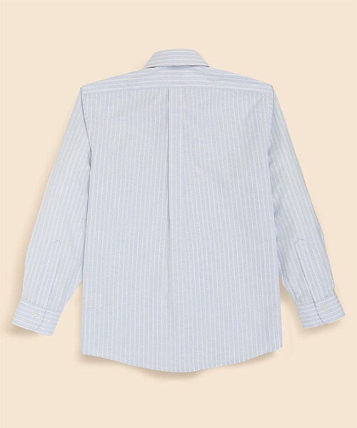 BROOKS BROTHERS(ブルックスブラザーズ)の「ストレッチオックスフォード シーズナルパターン ドレスシャツ Regular Fit(ビジネスシャツ・メンズ・ホワイト×ブルー/ブルー・14 1/2-31/14 1/2-32/15-31/15-32/15-33/16-31/16-33/16 1/2-32/16 1/2-33/16 1/2-34/17-32/17-33/17-34/17 1/2-34/16-32/15 1/2-33/15 1/2-32/15 1/2-31)」の6枚目の写真