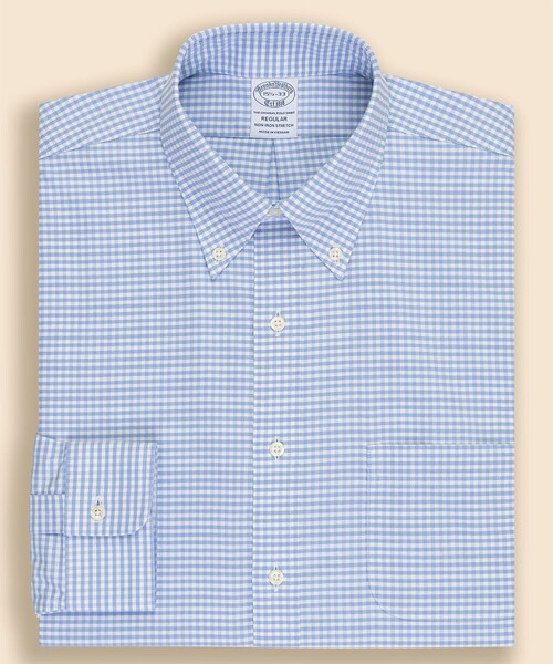 BROOKS BROTHERS(ブルックスブラザーズ)の「ストレッチオックスフォード シーズナルパターン ドレスシャツ Regular Fit(ビジネスシャツ・メンズ・ホワイト×ブルー/ブルー・14 1/2-31/14 1/2-32/15-31/15-32/15-33/16-31/16-33/16 1/2-32/16 1/2-33/16 1/2-34/17-32/17-33/17-34/17 1/2-34/16-32/15 1/2-33/15 1/2-32/15 1/2-31)」の8枚目の写真