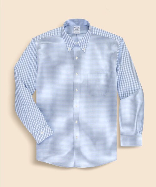 BROOKS BROTHERS(ブルックスブラザーズ)の「ストレッチオックスフォード シーズナルパターン ドレスシャツ Regular Fit(ビジネスシャツ・メンズ・ホワイト×ブルー/ブルー・14 1/2-31/14 1/2-32/15-31/15-32/15-33/16-31/16-33/16 1/2-32/16 1/2-33/16 1/2-34/17-32/17-33/17-34/17 1/2-34/16-32/15 1/2-33/15 1/2-32/15 1/2-31)」の10枚目の写真