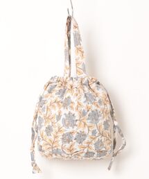 salle de bal（サルデバル）の「保冷巾着バッグ　カリーノブロックプリント　TCI（お弁当箱）」