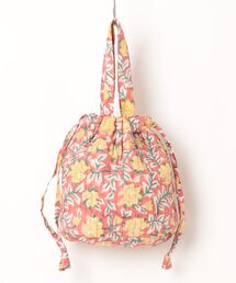 salle de bal（サルデバル）の「保冷巾着バッグ　カリーノブロックプリント　TCI（お弁当箱）」