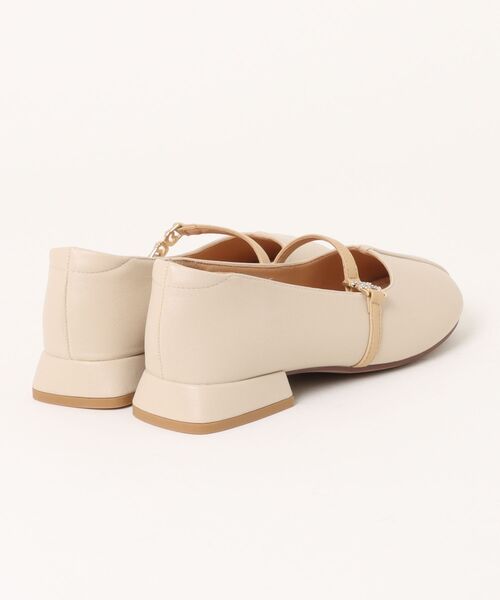 VIBGYOR（ヴィブジョー）の「【DUSTO】レディースバレエパンプス(MA)（パンプス・レディース・ベージュ/ベージュ系その他/ブラック・23.5/24/23）」の4枚目の写真