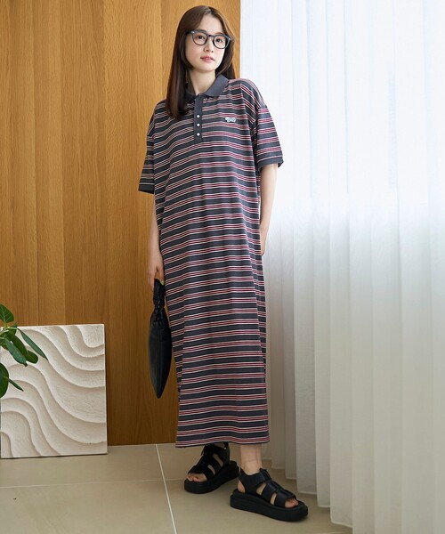 coen(コーエン)の「【Penneys(ぺニーズ)別注】ベーシックアソートポロ襟ワンピース(ワンピース・レディース・その他1/オレンジ/ブラック/ブラウン・L/M)」の13枚目の写真