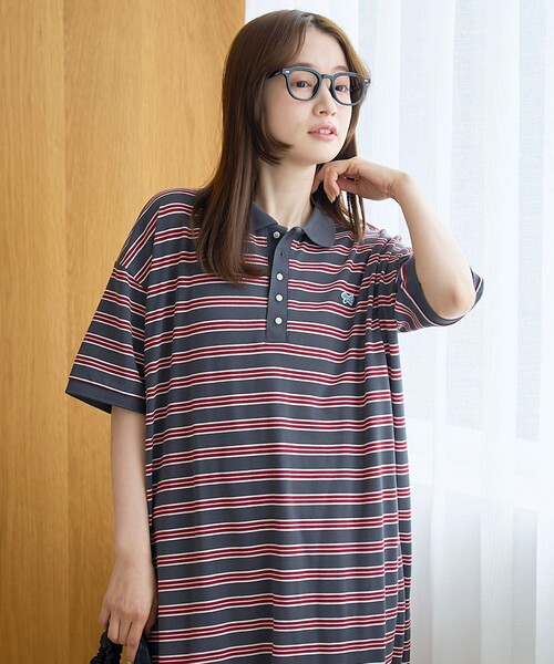 coen(コーエン)の「【Penneys(ぺニーズ)別注】ベーシックアソートポロ襟ワンピース(ワンピース・レディース・その他1/オレンジ/ブラック/ブラウン・L/M)」の15枚目の写真