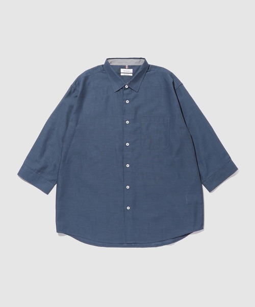 Mac-House(マックハウス)の「REAL STANDARD T/Cパナマ レギュラーカラー 7分袖シャツ(シャツ/ブラウス・メンズ・チャコールグレー/ホワイト/サックスブルー/ネイビー・XL/L/M/S)」の19枚目の写真