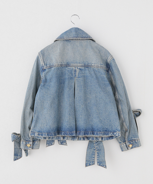 ジャケット・アウター GANNI Tint Rigid Denim Jacket GANNI / ガニー Tint Rigid Denim Jacket（デニムジャケット）｜U by