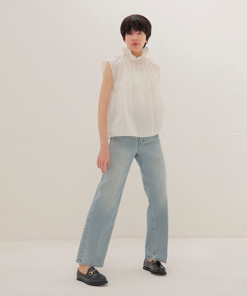 DRESSLAVE（ドレスレイブ）の「HAIKURE / BONNIE SHORT LENGTH CELESTIAL(ショートレングス セレスティアル HEW03333DF106L0910)（デニムパンツ・レディース・ブルー・23）」の4枚目の写真