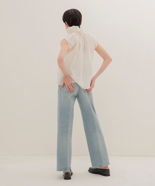 DRESSLAVE（ドレスレイブ）の「HAIKURE / BONNIE SHORT LENGTH CELESTIAL(ショートレングス セレスティアル HEW03333DF106L0910)（デニムパンツ・レディース・ブルー・23）」の6枚目の写真