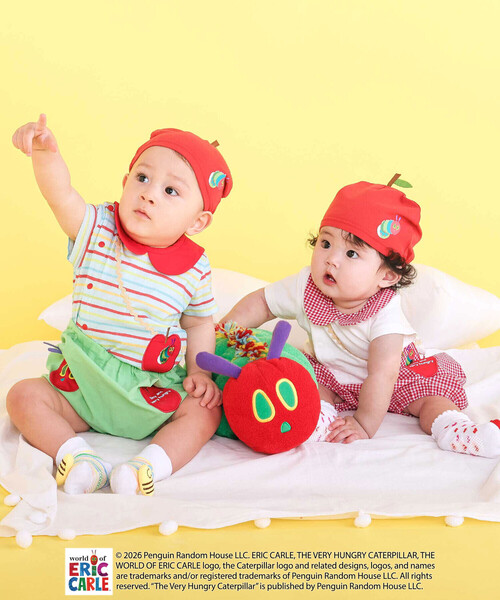 SLAP SLIP BABY（スラップスリップベビー）の「【絵本コラボ-はらぺこあおむし-】無地&ボーダー柄ボディミニベビー(70~80cm)（ロンパース・キッズ・ホワイト/グリーン系その他・70cm/80ｃｍ）」の15枚目の写真