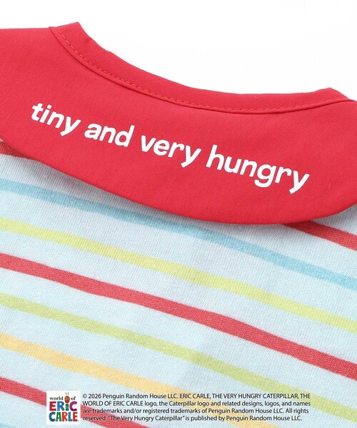 SLAP SLIP BABY（スラップスリップベビー）の「【絵本コラボ-はらぺこあおむし-】無地&ボーダー柄ボディミニベビー(70~80cm)（ロンパース・キッズ・ホワイト/グリーン系その他・70cm/80ｃｍ）」の5枚目の写真