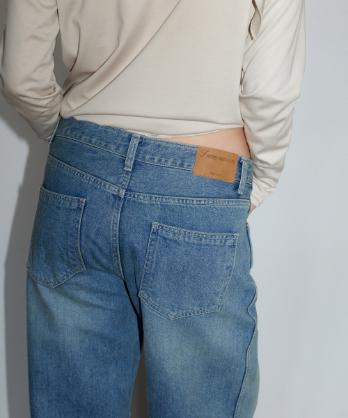 AARAN(アラン)の「ワイドヴィンテージデニム_ブルー(デニムパンツ・レディース・その他・SMALL/MEDIUM/LARGE)」の3枚目の写真