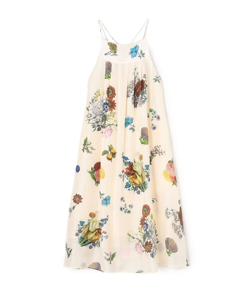 caban（キャバン）の「シルク BOUQUETプリント キャミソールワンピース（ワンピース・レディース・ホワイト系その他/カーキ/ライトブルー/ブラック系その他・FREE）」の2枚目の写真