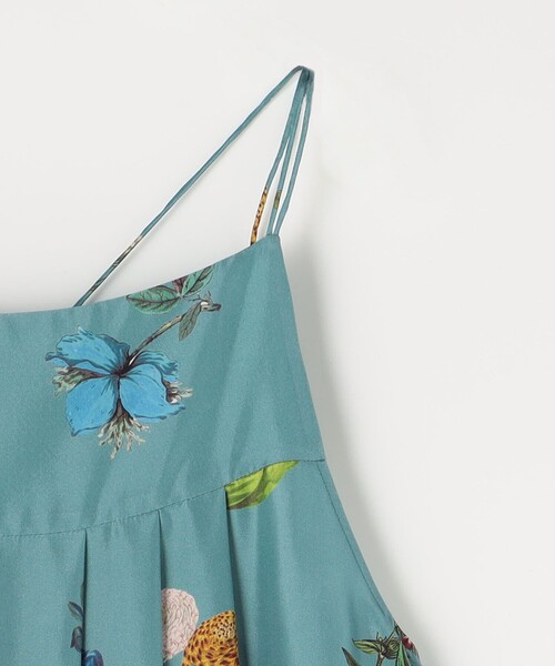 caban（キャバン）の「シルク BOUQUETプリント キャミソールワンピース（ワンピース・レディース・ホワイト系その他/カーキ/ライトブルー/ブラック系その他・FREE）」の9枚目の写真