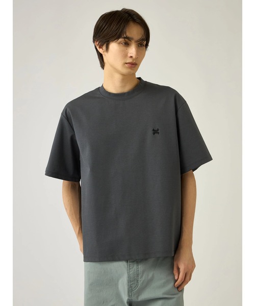Mc McGREGOR(エムシーマックレガー)の「【Mc McGREGOR】 クルーネック オーバーサイズ Tシャツ(ポンチ)(Tシャツ/カットソー・メンズ・ブルー系その他2/チャコール/ネイビー・L/M)」の2枚目の写真