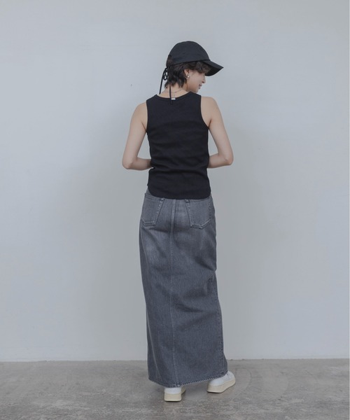 Eimee Law(エイミーロウ)の「ハート刺繍タンクトップ(タンクトップ・レディース・グレー/オフホワイト/グレイッシュベージュ/ブラック・FREE)」の21枚目の写真