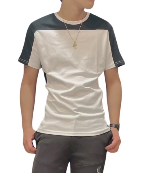 COOK JEANS（クックジーンズ）の「モノトーンCKJS.Tシャツ（Tシャツ/カットソー・メンズ・ブラック/ホワイト・MEDIUM/X-LARGE/LARGE/SMALL）」の2枚目の写真