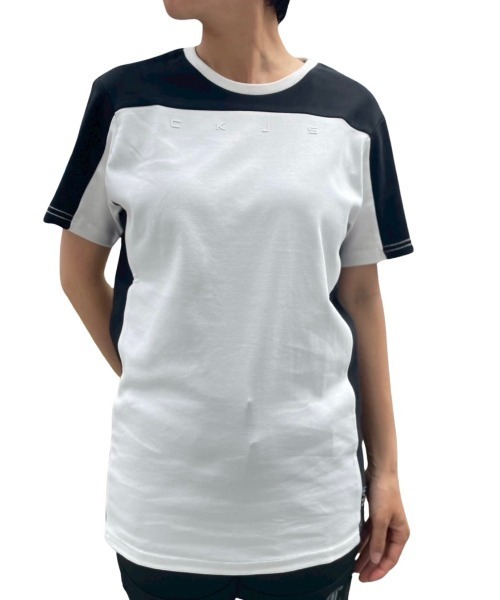 COOK JEANS（クックジーンズ）の「モノトーンCKJS.Tシャツ（Tシャツ/カットソー・メンズ・ブラック/ホワイト・MEDIUM/X-LARGE/LARGE/SMALL）」の3枚目の写真